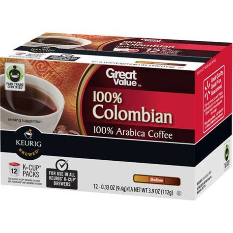 100% colombian coffee k cups